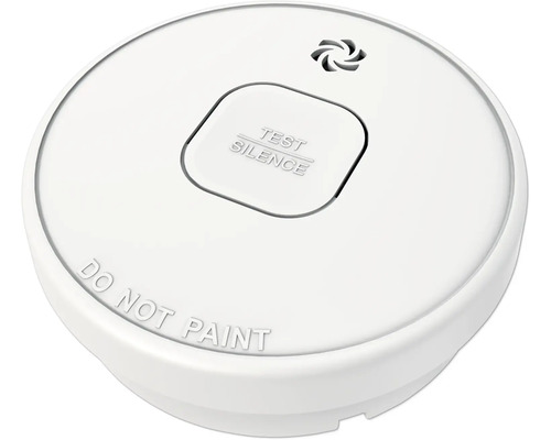 Detector de fum cu buton de testare și silențiere