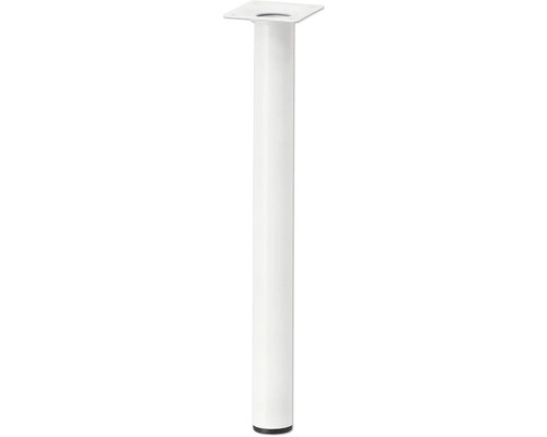 Picior mobilă rotund Tarrox Ø30x400 mm, alb
