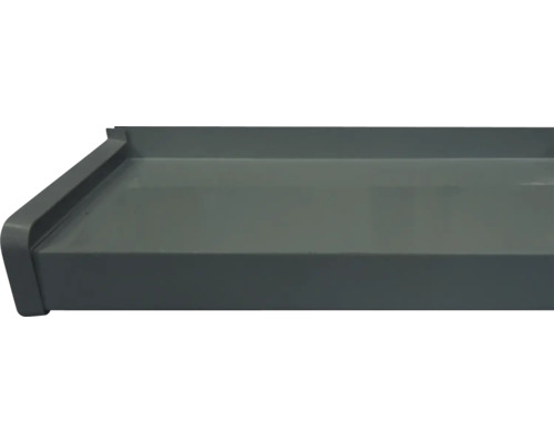 Glaf Bravo aluminiu exterior gri 16,5 cm (lungime configurabilă)