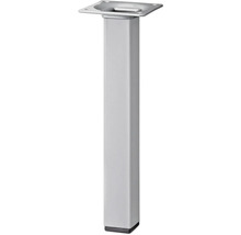 Picior de mobilier metalic, pătrat