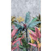 Ilustrație a unui perete cu plante tropicale