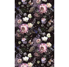 Tapetă florală cu trandafiri, lalele și fluturi