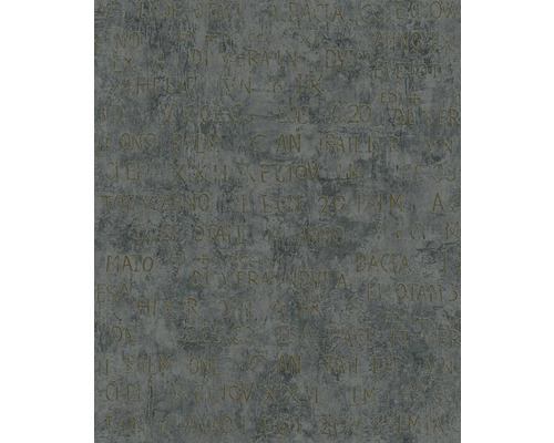 Tapet vlies Jackie, inscriptii, antracit 10,05x0,53 m Tapet cu model de scriere