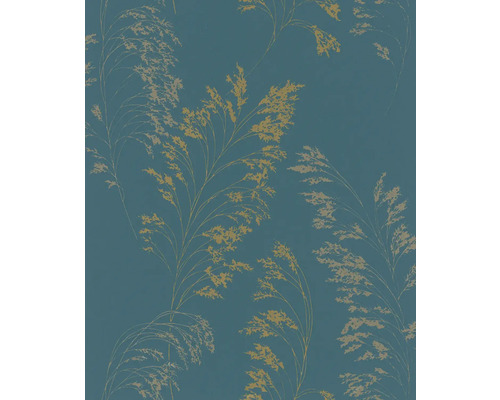 Tapet vlies 82344 Jackie model floral petrol 10,05x0,53 m Tapet cu design de iarbă