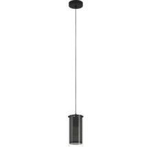 Lumină suspendată cu abajur cilindric din metal