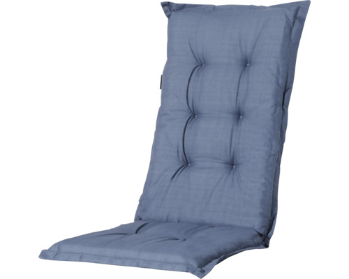 Pernă pentru scaun cu tetieră Basic 123x50x7 cm albastru
