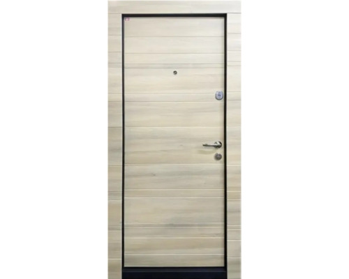 Ușă de intrare metalică pentru interior AP700 Beige 86x202 cm stânga Ușă de intrare închisă cu feronerie