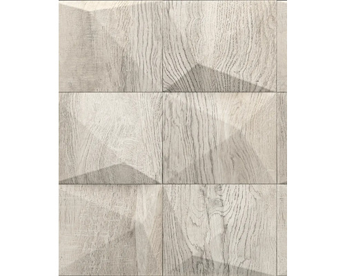 Tapet vlies 34853 GZSZ model lemn 3D bej-gri 10,05x0,53 m Plăci ceramice cu aspect de lemn, cu granulație de lemn