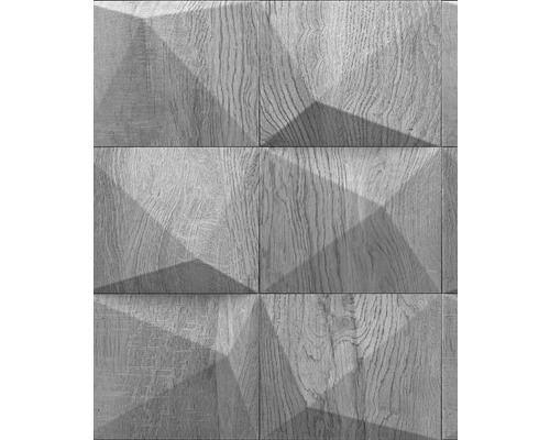 Tapet vlies 34854 GZSZ model lemn 3D gri 10,05x0,53 m Panouri din lemn cu design geometric