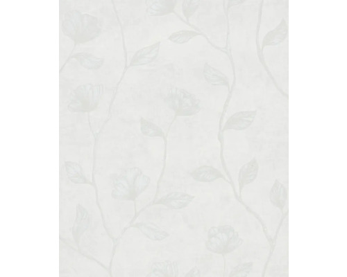 Tapet vlies 34803 GZSZ model frunze alb 10,05x0,53 m Tapet cu motiv floral și de frunze