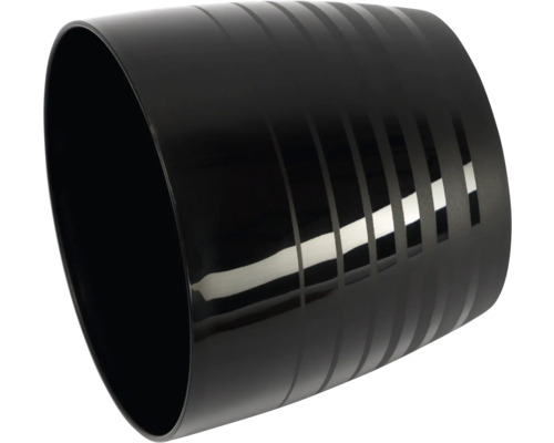 Ghiveci negru cu model cu dungi