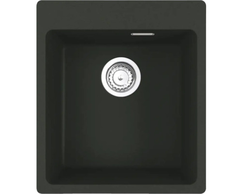 Chiuvetă bucătărie fragranit cu 1 cuvă Franke MRG 610-39 44x50 cm, fără picurător, negru