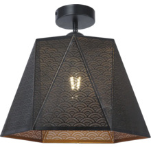 Lumină de tavan cu abajur geometric și model filigranat