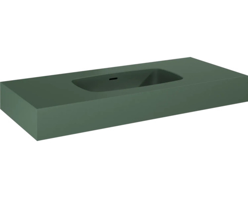 Lavoar suspendat Jungborn DECEM 100,8x46 cm verde mat