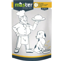 Master hrană pentru câini adulți cu pui în aspic
