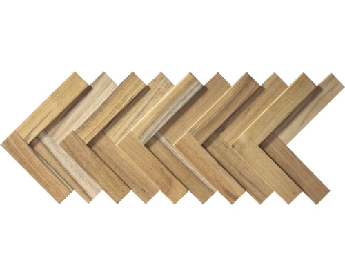 Placă mozaic din lemn cu model herringbone