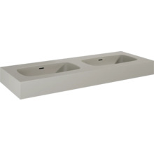 Chiuvetă dublă din minerale turnate pentru baie