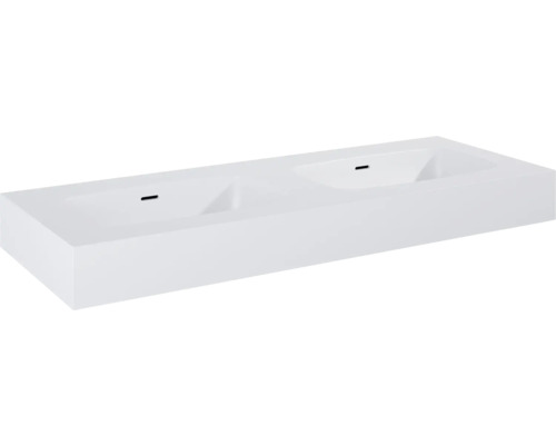 Lavoar dublu marmură Jungborn DECEM 121x46 cm, 2 cuve, alb | HORNBACH Lavoar dublu marmură Jungborn DECEM 121x46 cm, 2 cuve, alb | HORNBACH