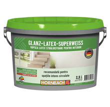 Vopsea pe bază de latex Glanzlatex Superweiss 2,5 l-thumb-1