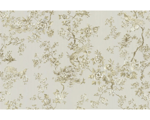 Tapet vinil Roberto Cavalli 19050 Embroidered Fiore 10,05x1,06 m Tapet cu model floral și de păsări
