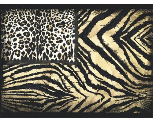 Tapet vinil tip panel 19102 Roberto Cavalli 4x3 m Placă decorativă cu model de leopard și tigru