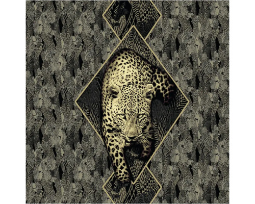 Tapet vinil tip panel 19120 Roberto Cavalli 3x3 m Tapetă cu model de leopard în formă de romb