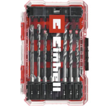 Set burghie și biți Einhell Logo în cutie de depozitare roșie