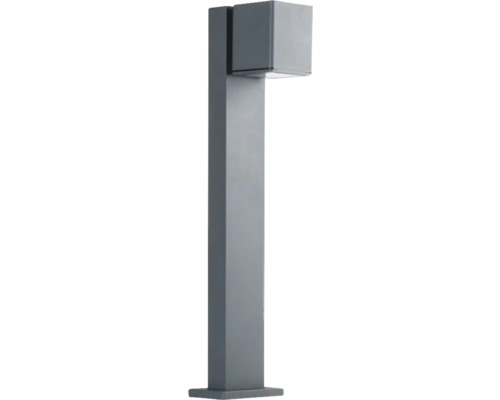 Stâlp iluminat Gori GU10 1x35W, 50 cm, pentru exterior IP44, sticlă/antracit Lumină soclu din aluminiu