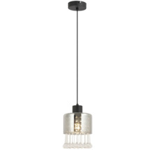 Lampa suspendată cu abajur din sticlă și elemente decorative