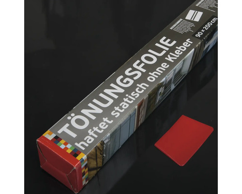 Ambalaj folie de nuanțare cu aderență statică 90 x 200 cm și o unealtă roșie