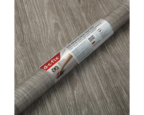 Rola de folie decorativă autoadezivă cu structură de lemn de la d-c-fix