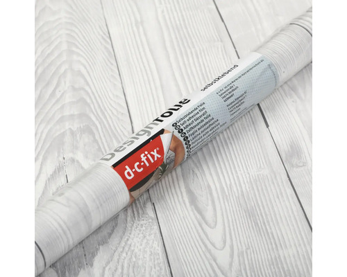 Rola de folie decorativă autoadezivă cu design de lemn de la d-c-fix