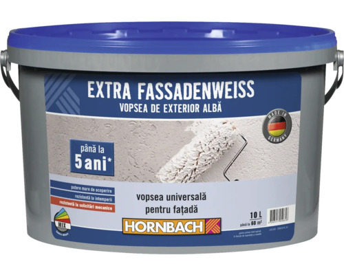 Vopsea pentru exterior Extra Fassadenweiss albă 10 l