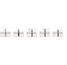 Set pentru montaj vas WC Fischer S8RD60 Ø8mm, 2 piese