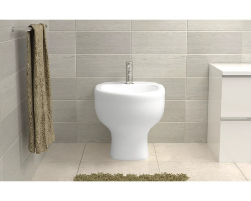 Bideu cu robinet în baie