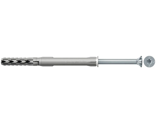 Set dibluri nailon cu șurub Fischer SXR T cap înecat 8x120 mm, 50 buc.