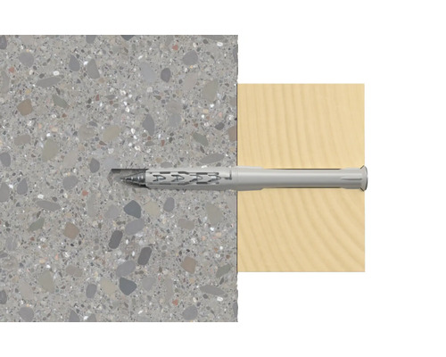 Dibluri din plastic în beton și lemn