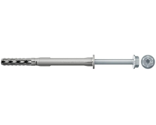 Set dibluri nailon cu șurub Fischer SXR FUS cap hexagonal 10x120 mm, 50 buc. Diblul Fischer cu tijă lungă cu șurub