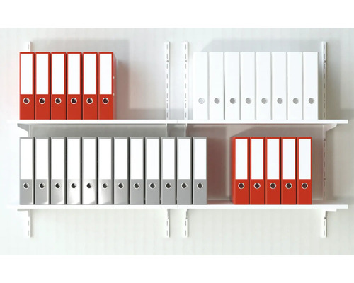 Rafturi cu dosare de diferite culori