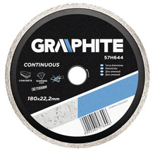 Disc diamantat Graphite 180 x 22,2 milimetri pentru beton și tăiere cu diamant
