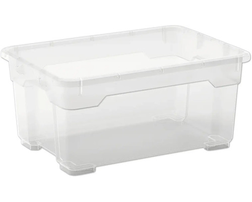 Cutie depozitare plastic fără capac Dirk XS 12 L 370x255x170 mm transparentă