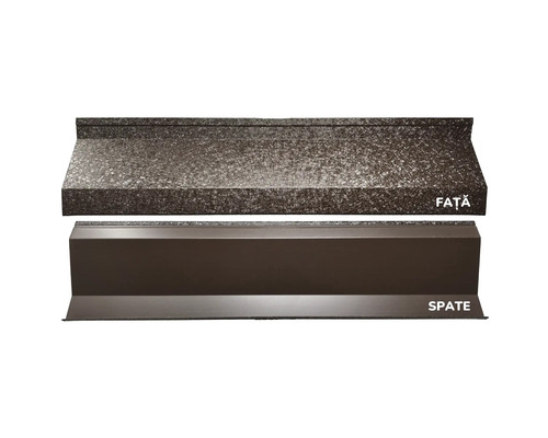 Şipcă metalică gard orizontală tip jaluzea Bravo Smart BigStone 2000x170x0,50 mm maro