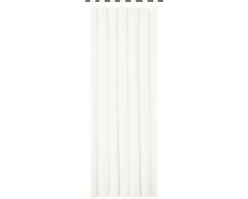 Perdea voal cu bride Plana crem 140x245 cm Cortină albă cu prindere cu ochiuri