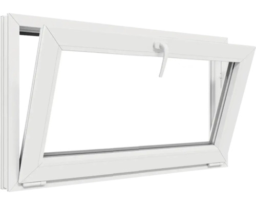 Fereastră rabatabilă din plastic alb