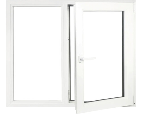 Fereastră din plastic albă cu funcție de basculare
