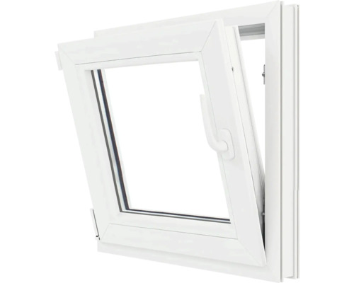 Fereastră rabatabilă din plastic alb