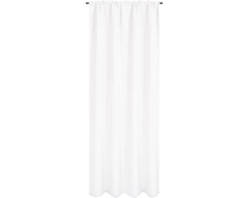 Perdea cu rejansă universală Cambric albă 140x280 cm Cortină de duș albă cu prindere cu bandă de încrețire