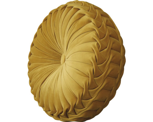 Pernă decorativă rotundă cu material drapat