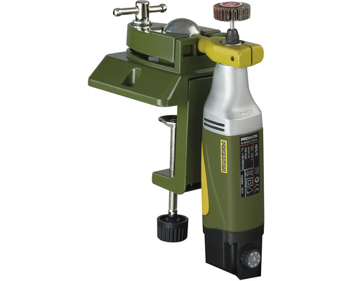 Unealtă Proxxon cu menghină și disc de șlefuit