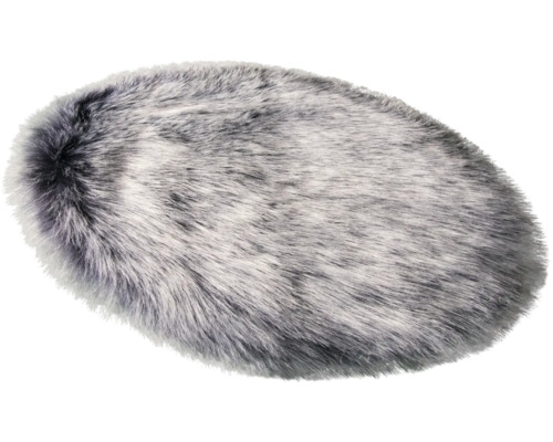 Covor oval din blană artificială